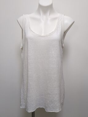 Eileen Fisher Organic Linen Jersey Long Tank size M